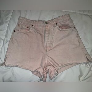 Zara Soft Pink Jean shorts